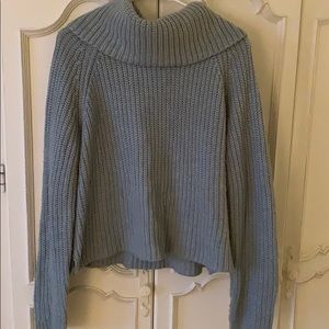 Blue cropped sweater